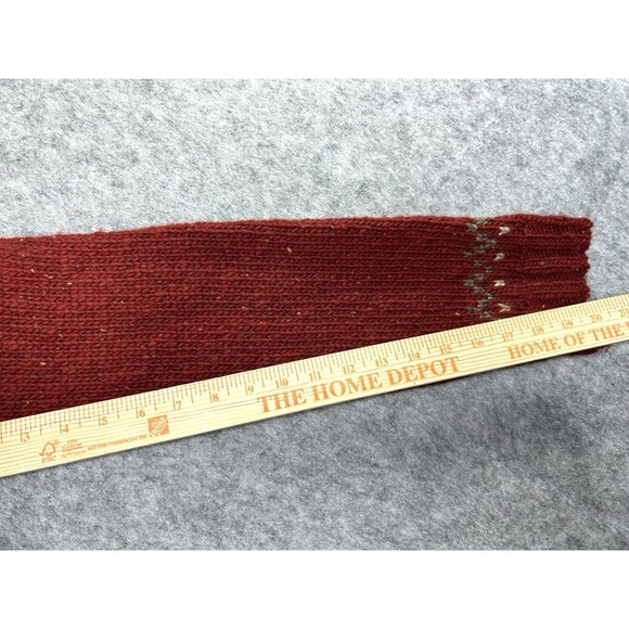 Abercrombie & Fitch Wool Blend Chunky Knit Sweater Women's Size L Red - Picture 5 of 6